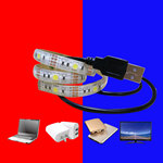 跨境热卖款5050灯带USB电视背景灯LED贴片5V充电宝帐篷自粘软灯条