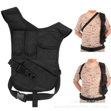 战术军迷双肩挎包 隐形特工包 隐藏式腋下包 户外手机IPAD配件袋