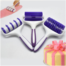 DIY烘培工具 五种紫柄滚轮刀 切割压花器翻糖蛋糕工具 披萨扎孔器