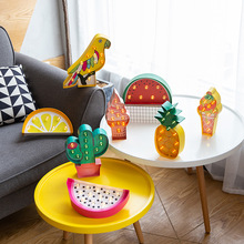 纸质造型灯菠萝冰淇淋水果装饰灯派对橱窗展示造型灯