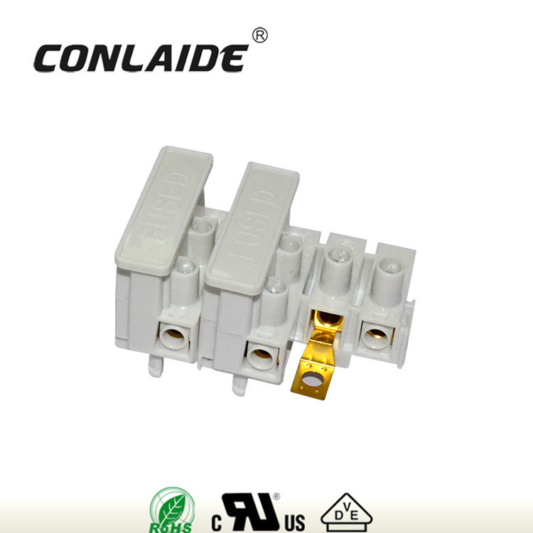 供应英规带保险丝座推插式端子台配BS1362应急照明FTB8同FTB5