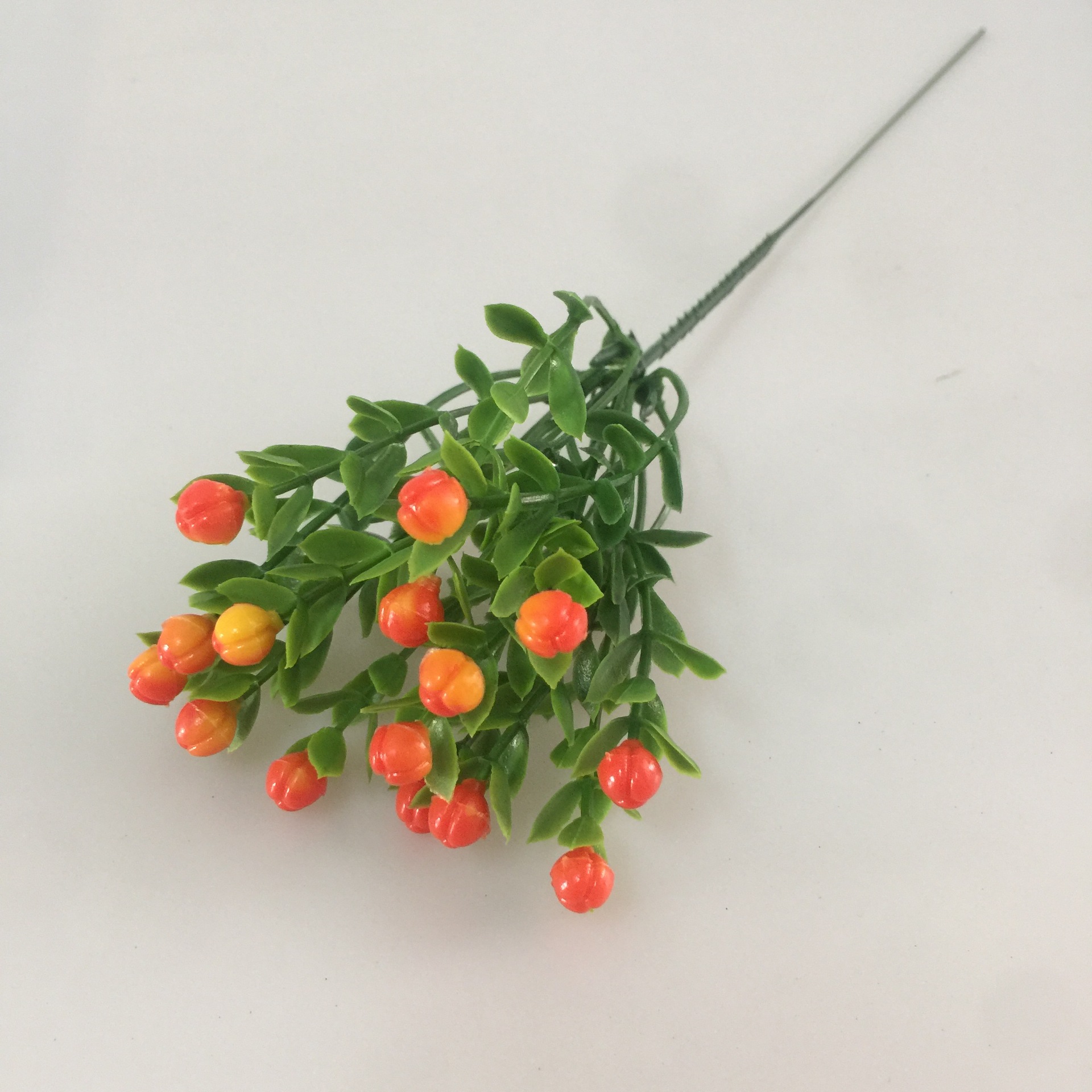 Factory Direct Sales Simulation Milan Grain Single Artificial Flower Domestic Ornaments Shooting Props Crafts Flower Arrangement