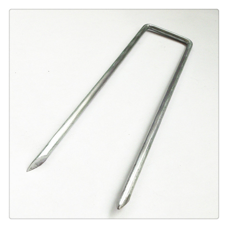 出口质量粗u型钉草坪草皮钉 土工布土工膜固定 镀锌防锈喷漆地插