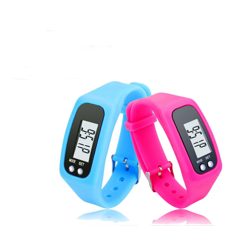 厂家直销led硅胶电子计步器手环手表多功能计步器现货批发运动表
