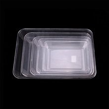 亚克力透明卤菜凉菜盘展示盘长方形冰盘商用生鲜熟食托盘方盘