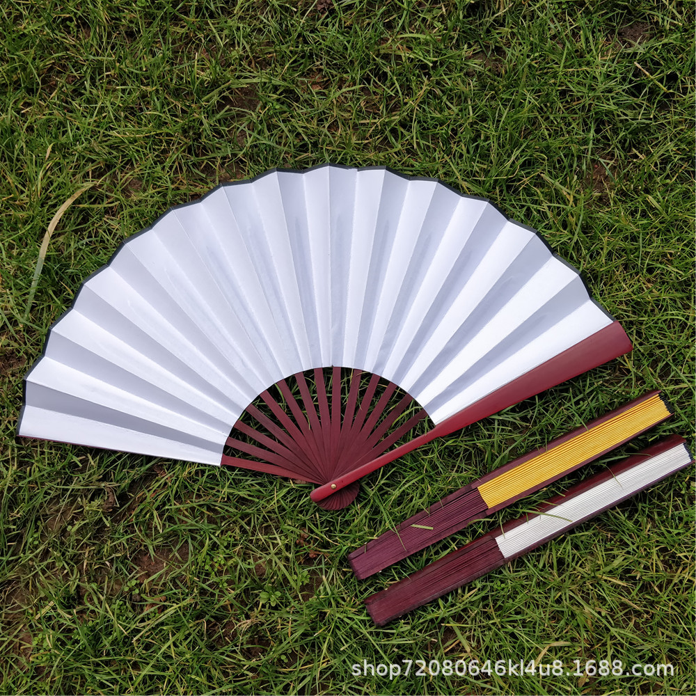 亏本清仓啦!!!10寸大号书生扇子男士纯色双面折扇男女扇表演道