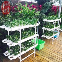 四排三层无土栽培设备家庭阳台种菜水培蔬菜水耕系统天台种菜机