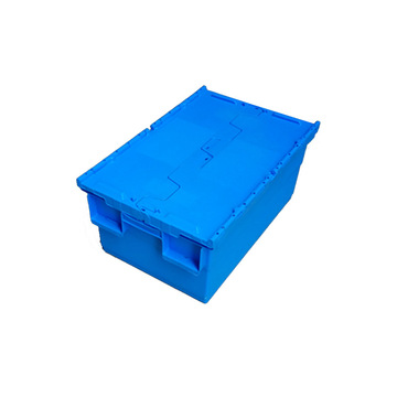 全新料物流周转箱 带盖型支持套叠和堆叠 物流箱周转箱-阿里巴巴