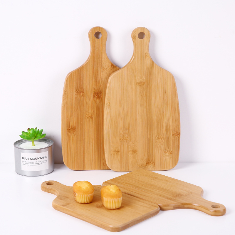 实木砧板批发 可悬挂手柄竹木双面可立菜板家用简约木质切菜案板