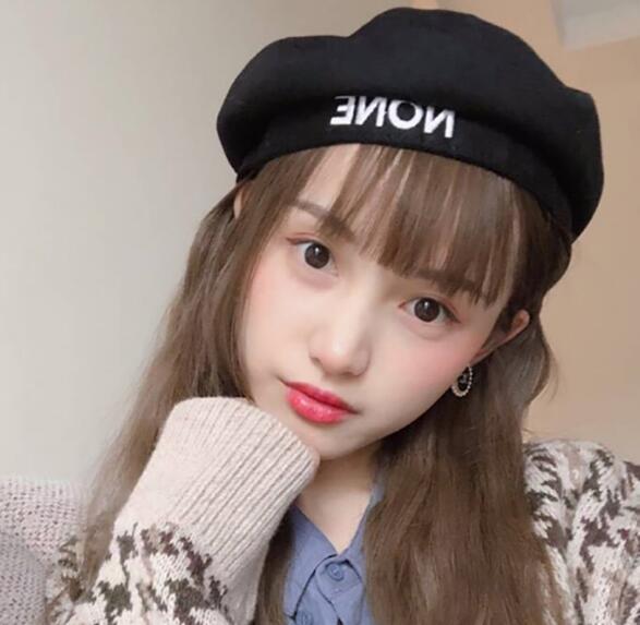 Ulzzang Internet Celebrity Same Style Beret Women's Korean Style Simple All-Matching Painter Hat Autumn and Winter Pumpkin Octagonal Cap Fashion