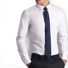 2024年品牌jfelvls男白衬衫职业修身衬衣浅蓝商务棉长袖一件代发