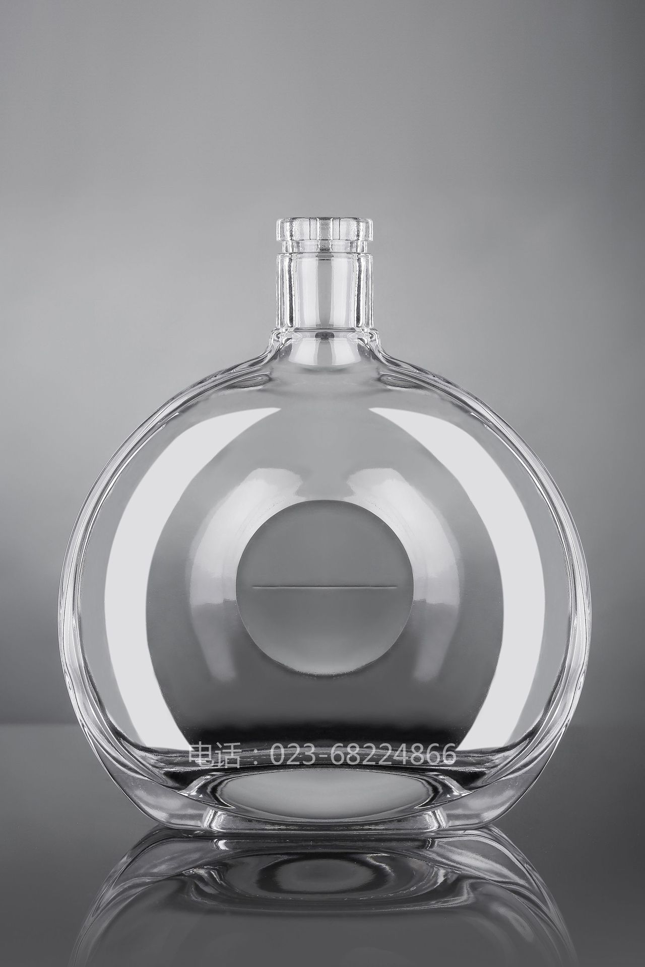 HJ-Y007白兰地酒瓶1000ML玻璃酒瓶/玻璃洋酒瓶//威士忌酒瓶