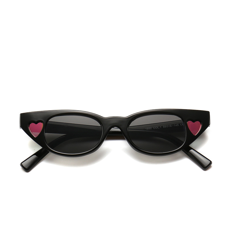 popular sunglasses爆款小爱心猫眼太阳镜欧美网红摩登复古街拍