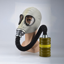 MF1A长管防毒面具鬼脸灰色橡胶头套化工防一氧化碳氨气全面罩邦固