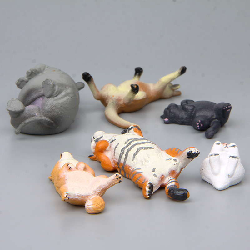 6 2 Generation Sleepy Animal Z00 Sleep-Awake Series Tiger Shiba Inu Rabbit Material Landscape Doll Single Choice