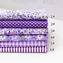 6色布组 紫色 黑色  DIY手工7款拼布布组平纹花布纯棉小碎花棉布