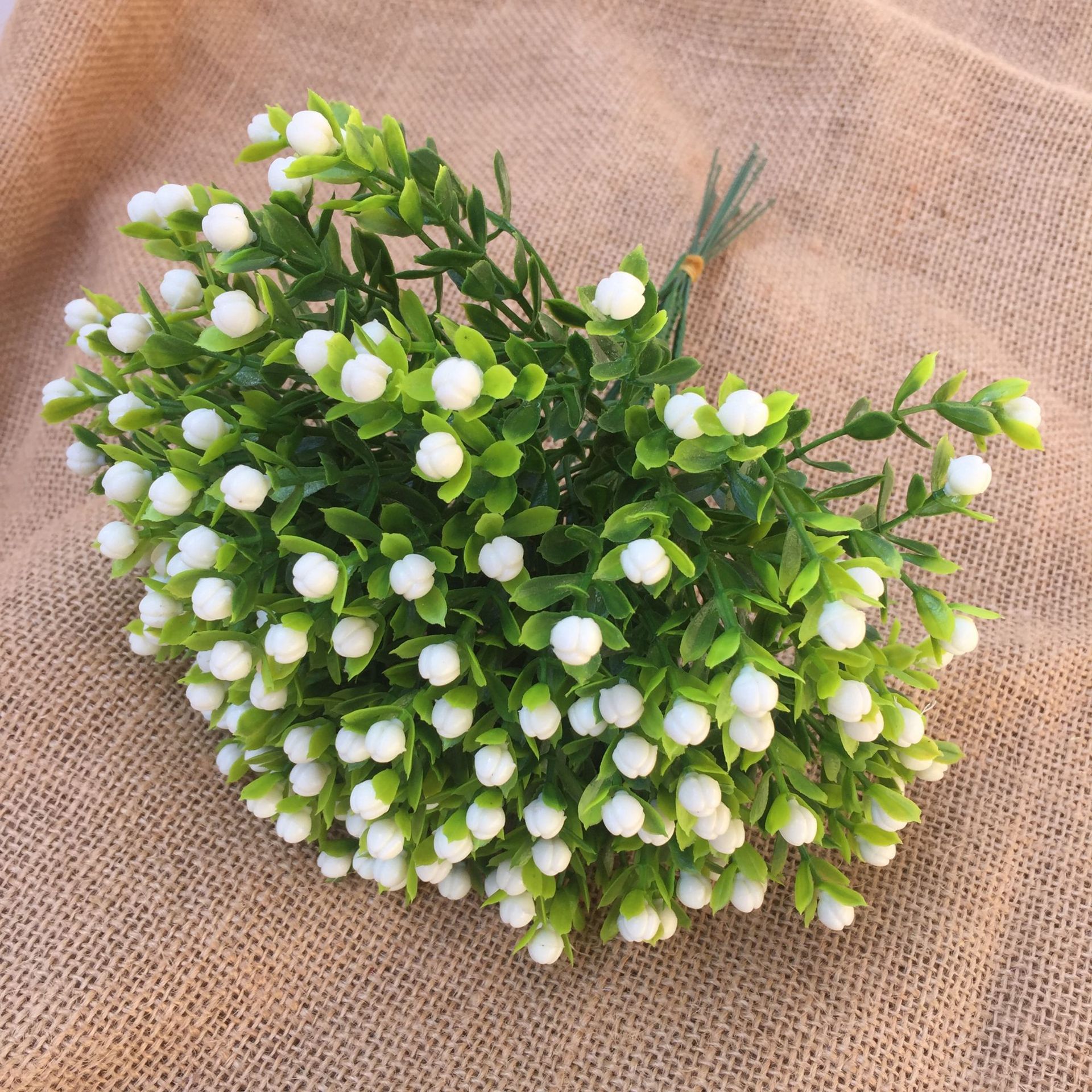 Factory Direct Sales Simulation Milan Grain Single Artificial Flower Domestic Ornaments Shooting Props Crafts Flower Arrangement