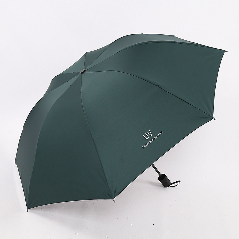 Uv Umbrella Vinyl Factory Professional Customized Printed Logo Three Folding Sun Protection Sunshade Mori Style Sun Umbrella Umbrella Wholesale