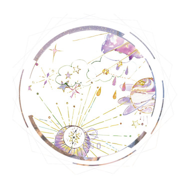 eno烫金特油和纸胶带 星空之诗 日本手帐装饰贴纸-阿里巴巴