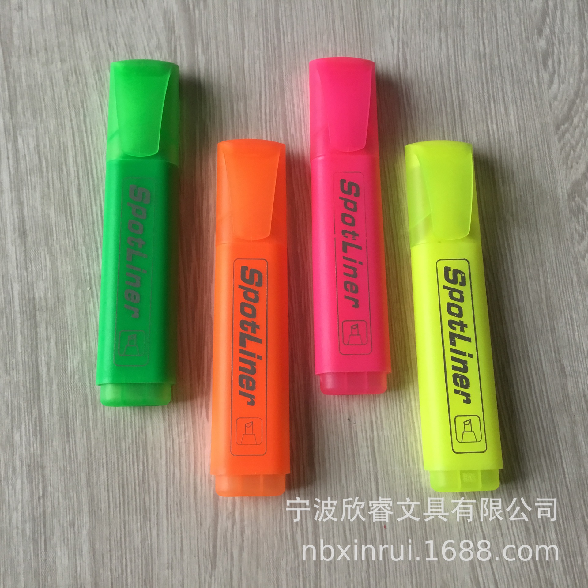 大容量荧光笔彩色套装荧光笔可印刷客户设计慈溪文具广告笔-阿里巴巴