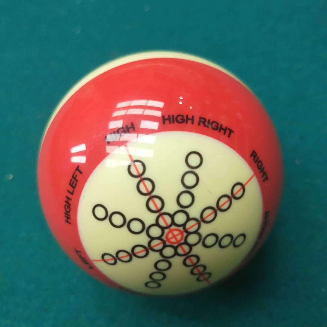 中式黑八十六彩训练母球大号美式九球练习白球英式斯诺克教练球