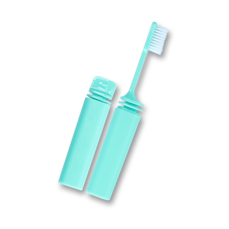 New Portable Foldable Toothbrush Yuan Store Single White Soft-Bristle Toothbrush Overseas E-Commerce Hot-Selling Product Daily Necessities