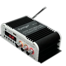 HY118蓝牙低音炮功放机2.1声道小型12V车载功放数码USB内存卡FM
