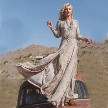 跨境春夏季连衣裙欧美流行亚马逊速卖通ebay外贸女装长裙一件代发