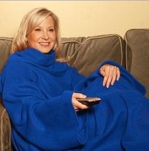 懒人保暖电视毯户外露营创意毯 snuggie blanket 保温袖毯 宠物毯