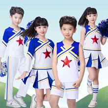 六一儿童啦啦操啦啦队演出服装夏季长短袖男女童运动会开幕式服装