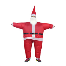 跨境专供亚马逊爆款充气服圣诞节日服装圣诞老人舞台服装搞怪服装