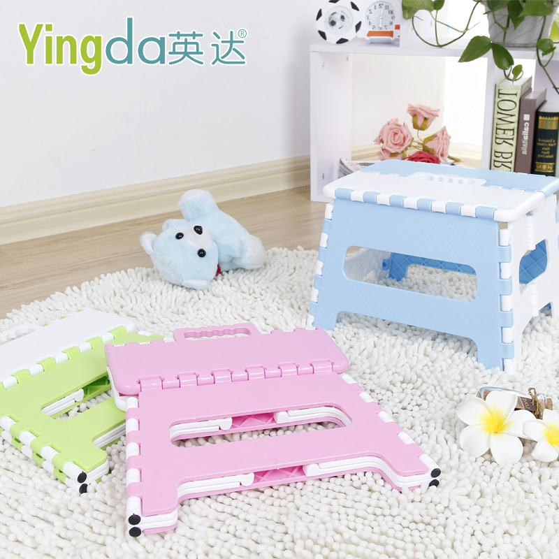 large in stock supply children‘s portable stool children‘s folding stool plastic material factory direct sales