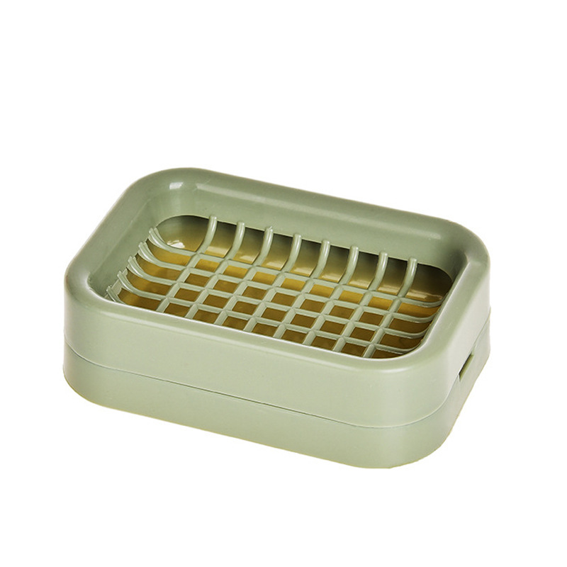 T Self-Designed Practical Drain Soap Box Soap Box Grid Soap Holder Creative Plastic Soap Box Soap Box