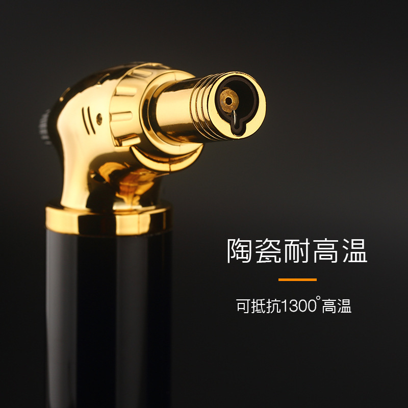 Factory Direct Sales No. 600 Direct Punching Windproof Spray Gun Lighter Welding Gun Lighter Outdoor Barbecue Supplies 1300 ℃