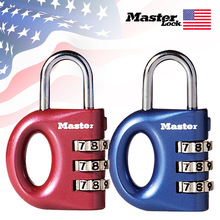 masterlock玛斯特锁具密码锁挂锁箱包锁迷你学生宿舍锁柜子633D