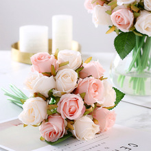 韩式玫瑰手捧花 新娘婚纱摄影拍摄道具装饰花  仿真装饰假花