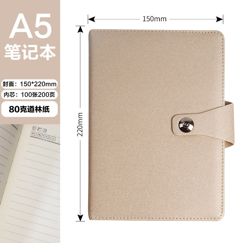 Factory A5 Business Notebook Custom Logol Wholesale Buckle Notepad Office B5 Notebook Loose-Leaf Diary