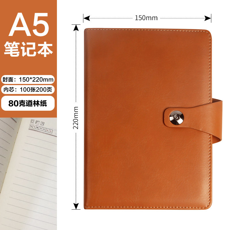 Factory A5 Business Notebook Custom Logol Wholesale Buckle Notepad Office B5 Notebook Loose-Leaf Diary