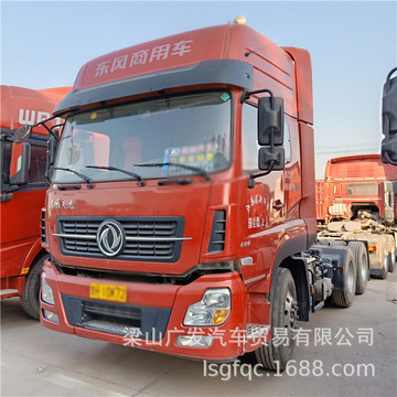 二手德龙半挂牵引车头 东风天龙牵引车 国五牵引半挂车头