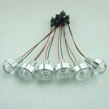 LED迷你电池小射灯 装电池展柜灯明装微型散光聚光1W小射灯高光