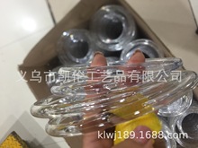 塑胶透明圆环塑胶闭口圈 塑料圈 饰品挂环书环 透明PC料 手环挂环