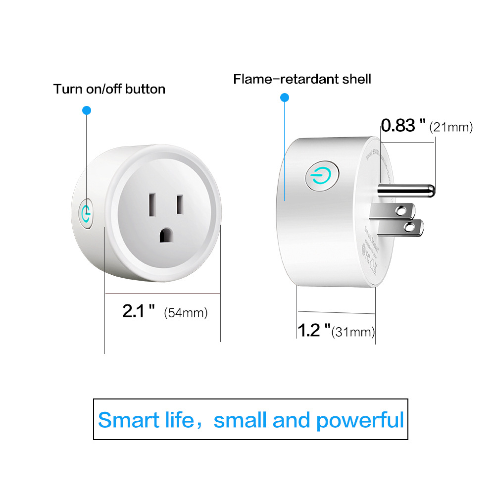 Wi-fi Smart Socket American Standard Mobile Phone Remote Control Timer Switch Voice Control Graffiti American Standard Wireless Plug