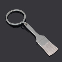 厂家金属钥匙扣钥匙仿真刷子匙扣创意赠品小礼品LOGO刻字一件代发