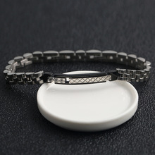 新款时髦男士不锈钢 弯曲创意手表带形状手链 饰品厂家批发定制