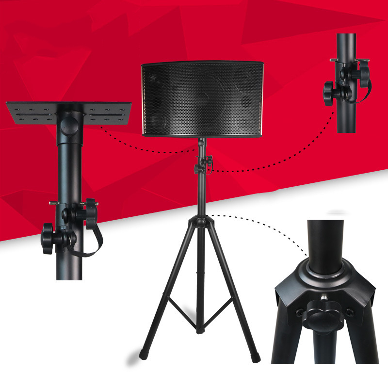 音箱三角支架音响支架三脚架卡包专业落地立式音箱支架加厚全金属