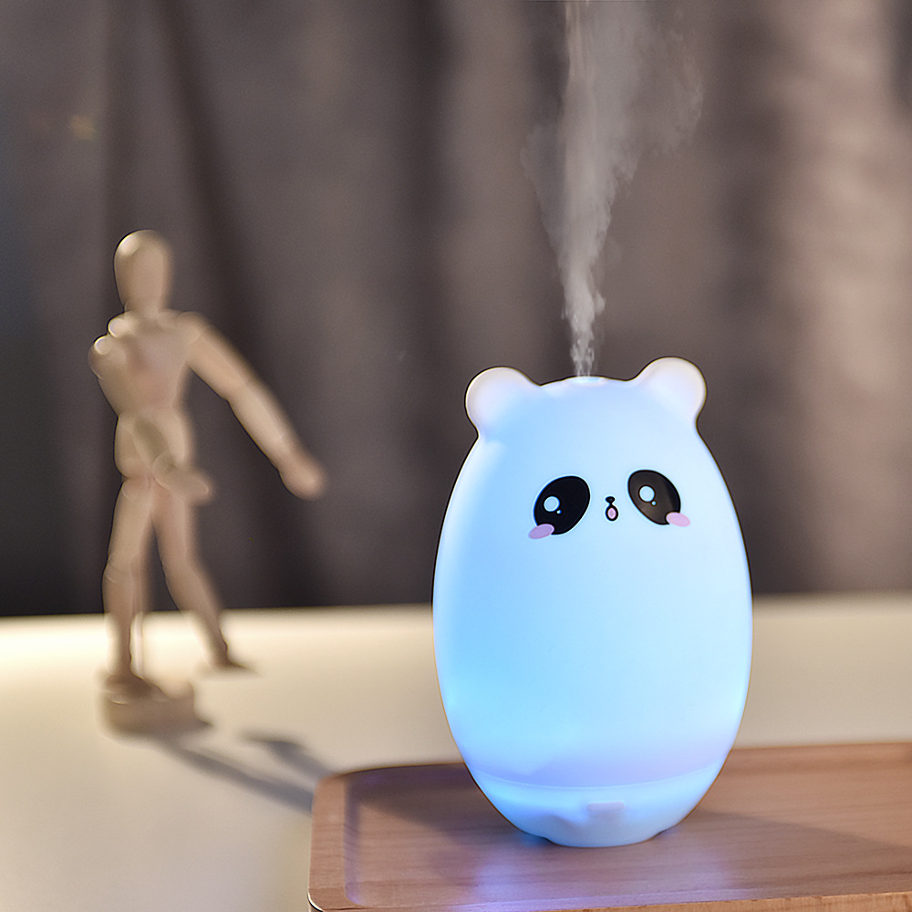 Cross-Border Hot Selling Humidifier Mute Colorful Air Creative USB Bear Bedroom Hydrating Aromatherapy Sprayer