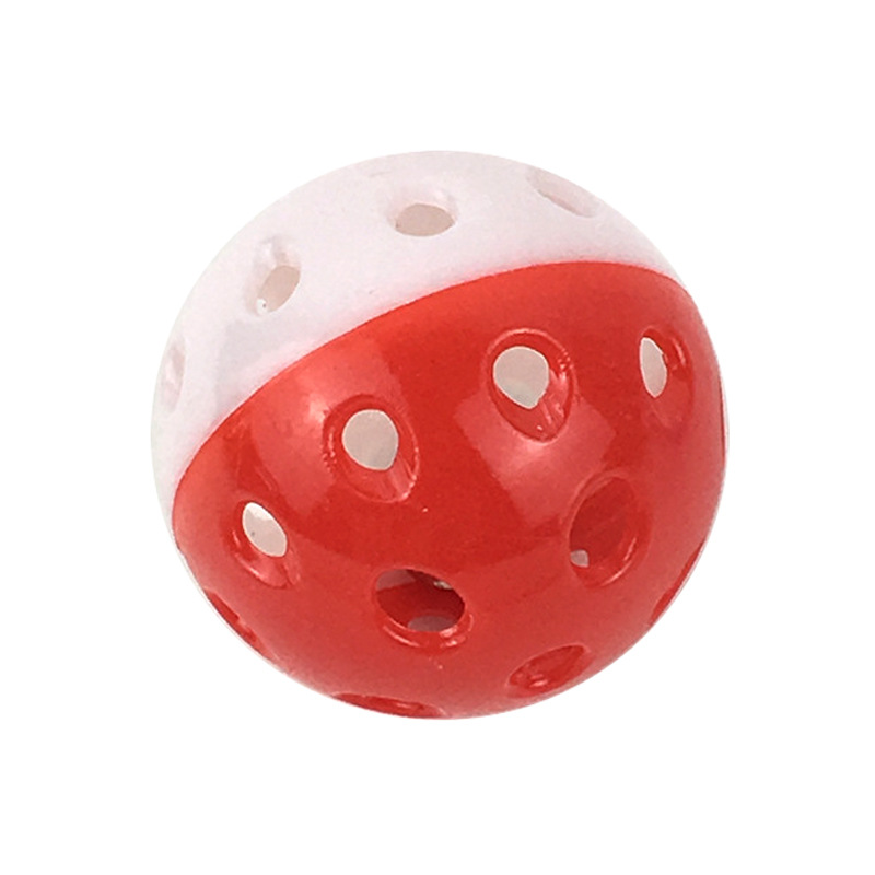 现货批发彩色塑料铃铛球 大号宠物猫咪玩具逗猫球 颜色可选做