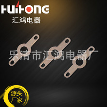 深圳厂家直供供应圆形铜线耳4.2双头焊片接地片端头圆形焊接端子