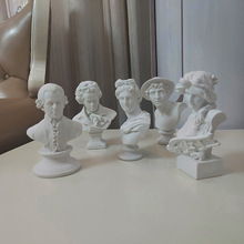 15cm树脂莫扎特贝多芬阿波罗麦丘里琴女欧式人物雕像摆件美术用品