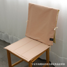 【遇见】纯棉四色餐家用椅套餐桌布椅套 棉麻坐垫防滑椅背套套装